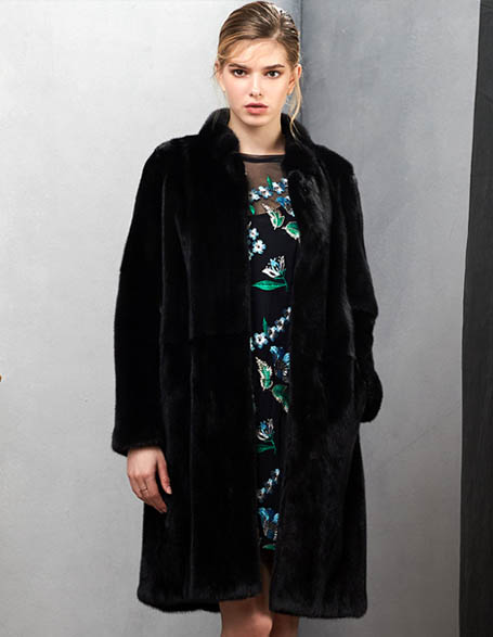 womens black mink coat