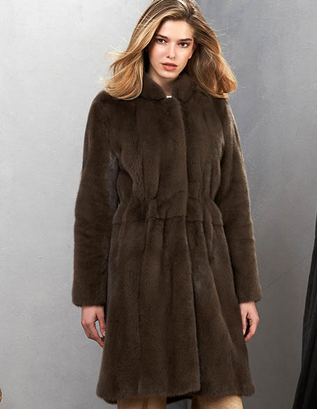 womens brown mink coat